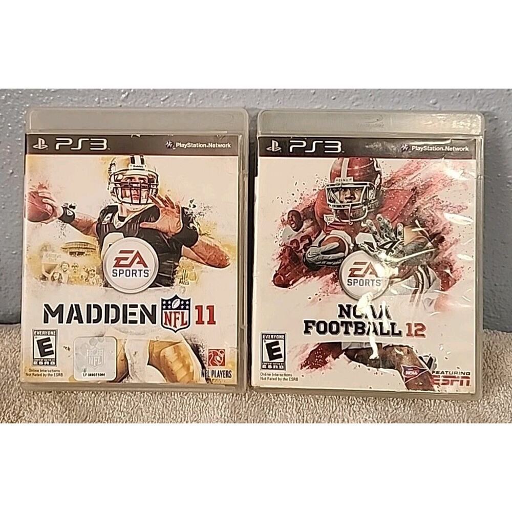 PS3 Madden 11 & NCAA Football 12 Sony Playstation